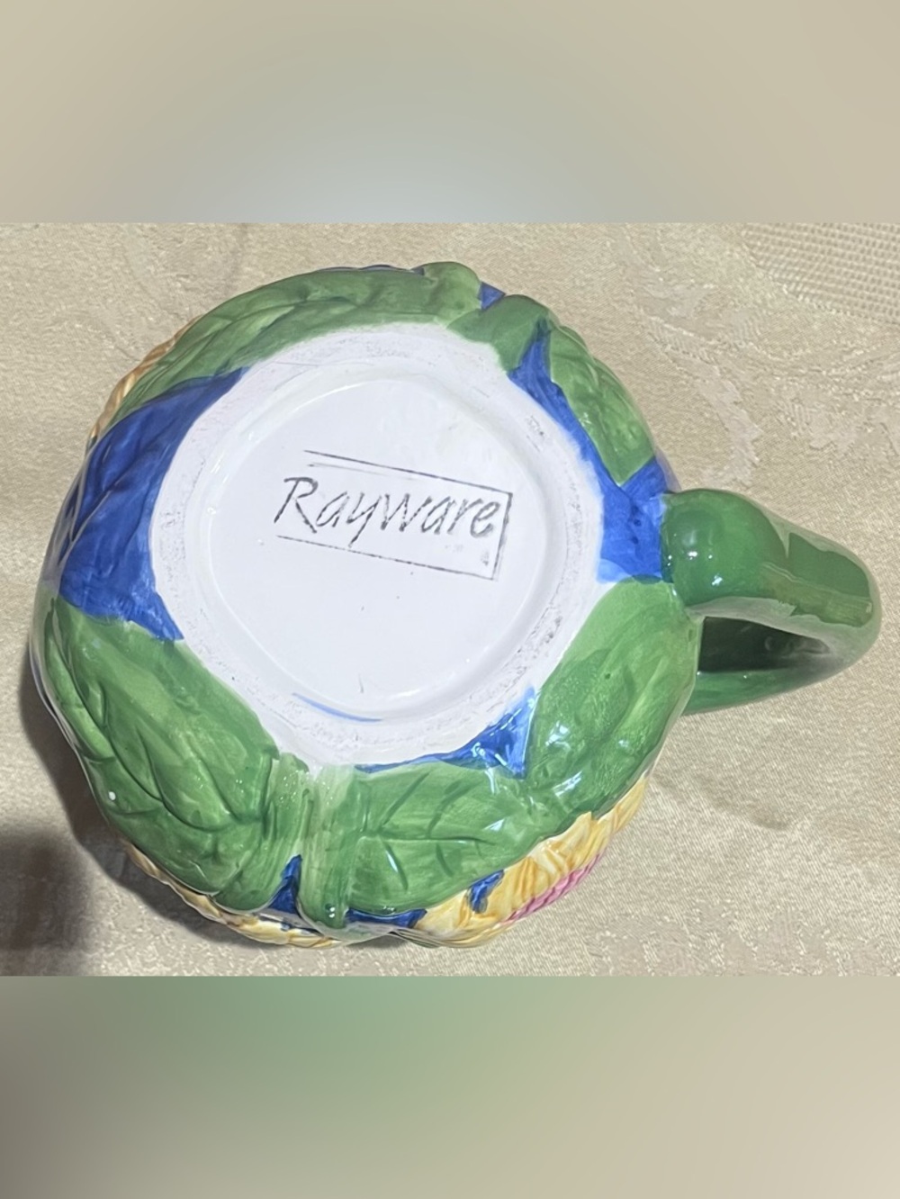 Sunflower Ceramic Pitcher - Picture 3 of 7
